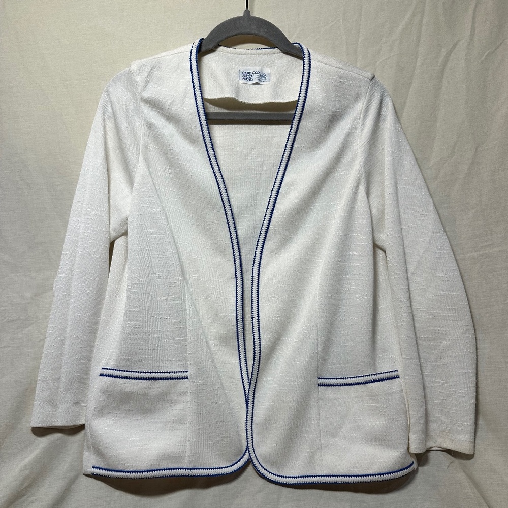 *VINTAGE* Cape Cod Match Mates Blazer with Beautiful Detail - Approx. M/L